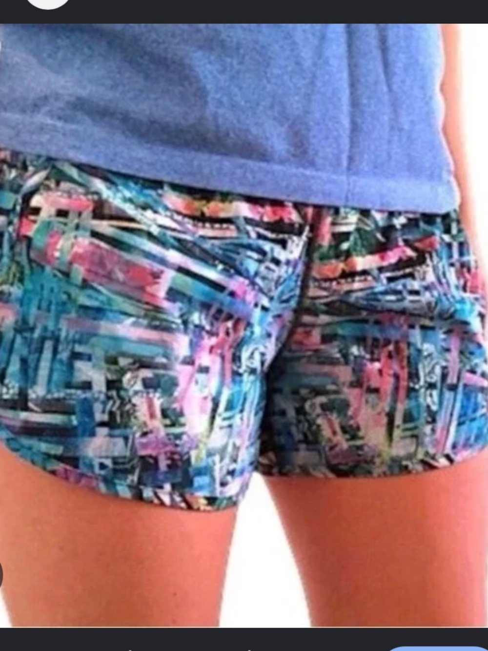 Lululemon Tracker Short V Seawheeze 2018 Electric Beach Multi Lined Shorts 6